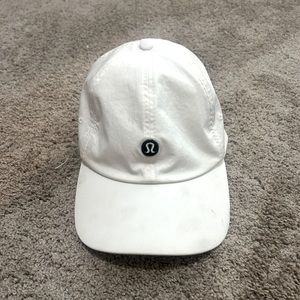 lulu lemon white baseball hat